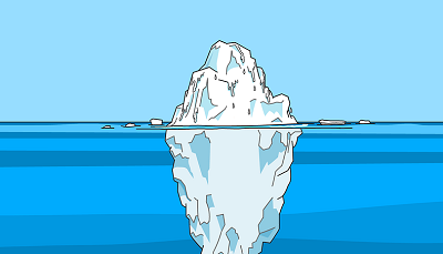 A giant iceberg sank the Titanic