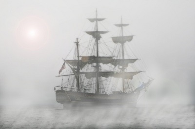 Boat Navigation In Fog