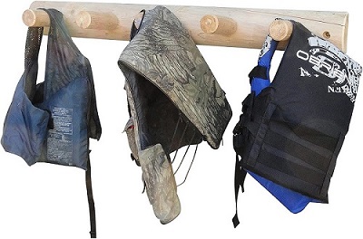 Log Kayak Rack For Life Jacket
